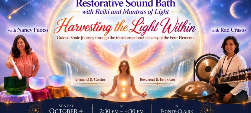 Restorative Sound Bath with Reiki and Mantras of&nbsp;Light